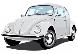 Retro car vector