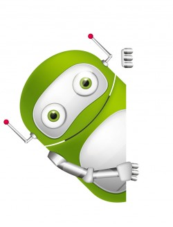 Robot and billboard vector
