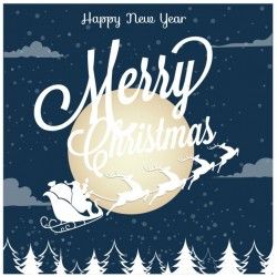 Santa claus card to celebrate christmas Vector | Free Download