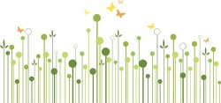 Simple floral vector background 01