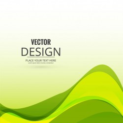 Simple wavy green background