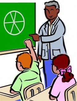Student teacher clip art