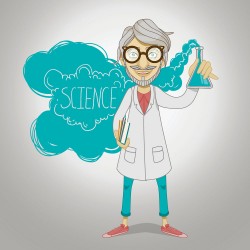 Take a bottle of character design vector