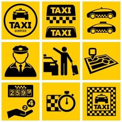 Taxi icon vector