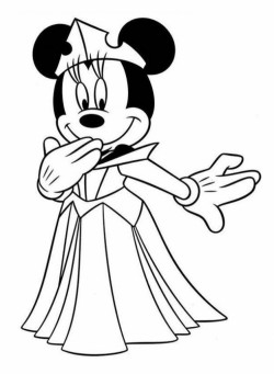 Minnie Mouse Coloring Page