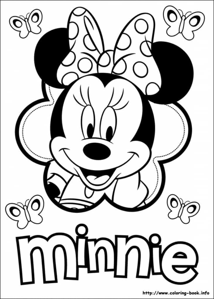 Minnie Mouse Coloring Page