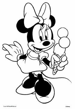 Minnie Mouse Coloring Page