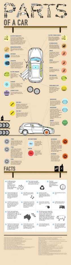 The Parts of a Car [Infographic] | Daily Infographic