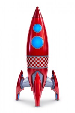 Toy model rocket picture material