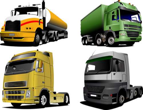 Truck vector car material