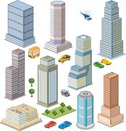 Vector urban element vector