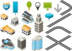 Vector urban element