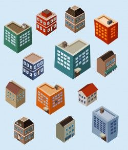 Vector Urban Housing