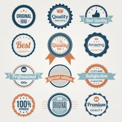 Vintage badges collection