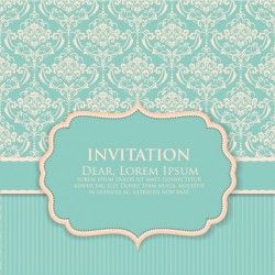 Vintage invitation design