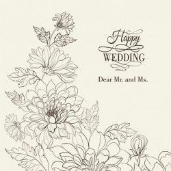 Wedding floral background