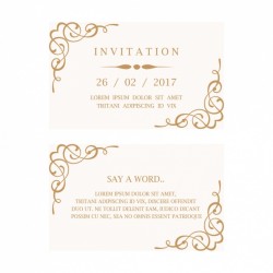 Wedding invitation card