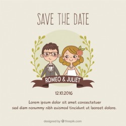 Wedding invitation template