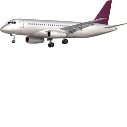 White plane Vector