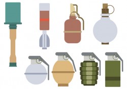World War 2 Grenade Vector