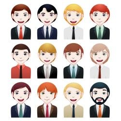 Young men and women fashion vector