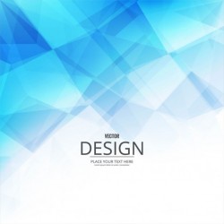 Blue and white polygonal background