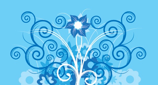 Blue Flower Vector