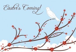 Easter coming Vector