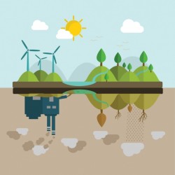 Ecology background design