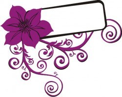 Flower swirls Vector