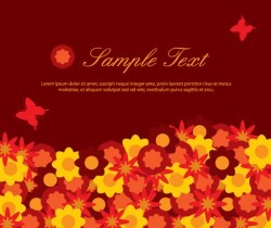 Flowery Layout Vector
