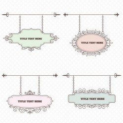 Four vintage frames