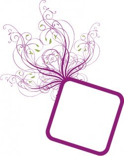 Frame in velvet Vector