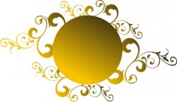 Golden ornament
