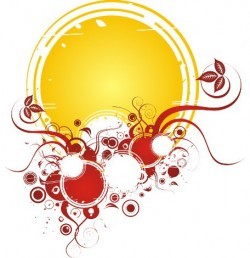 Last summer rays Vector