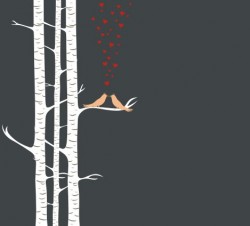 Love birds Vector