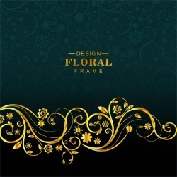 Luxury background with floral ornaments