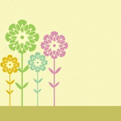 Meadow card Vector
