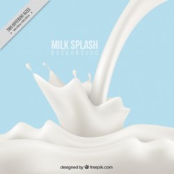 Milk falling