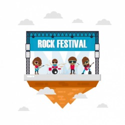 Music festival background design
