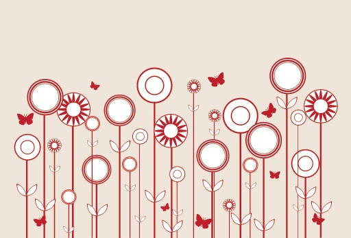 Stylized Flowers Vector
