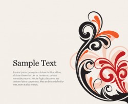 Swirly Flyer Vector
