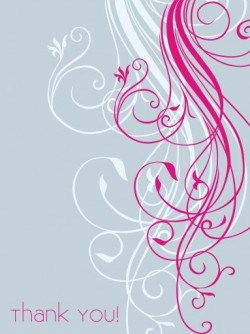 Thank you card Vector
