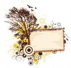 Tree frame Vector