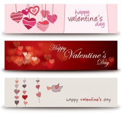 Valentines Banners Vector