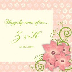 Wedding greeting Vector