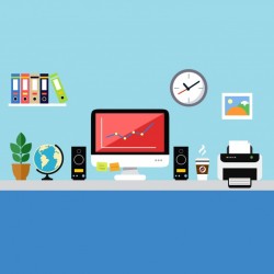 Workplace background design