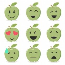 Apple emoticons collection