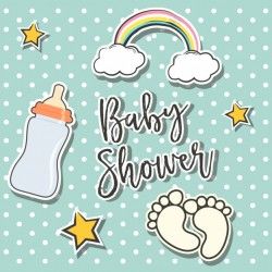 Baby shower background design