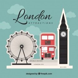 Background of typical london elements